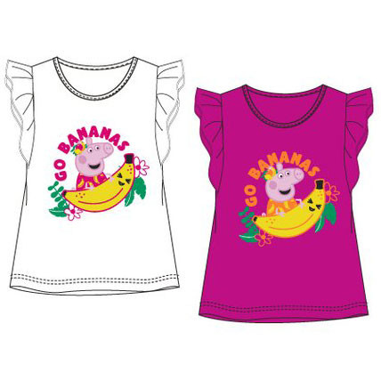 Peppa malac Bananas gyerek rövid póló, felső 3 - 6 év / 98 - 116 cm