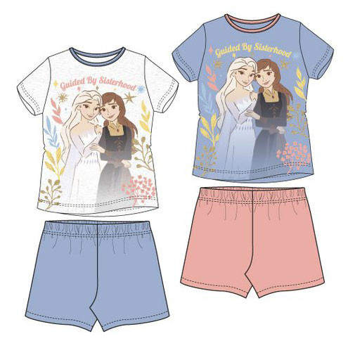 Disney Jégvarázs Sisterhood gyerek rövid pizsama 4 - 8 év / 104 - 128 cm