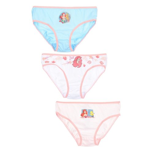 Disney Hercegnők Ariel gyerek fehérnemű, bugyi 3 darab/csomag 3 - 8 év / 98 - 128 cm