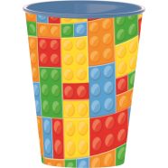 Lego mintázatú Bricks műanyag pohár 260 ml