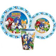   Sonic, a sündisznó étkészlet, micro műanyag szett, pohárral 260 ml