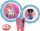 Barbie Stylish étkészlet, micro műanyag szett, pohárral 260 ml