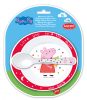 Peppa malac Kindness baba micro mélytányér + kanál szett