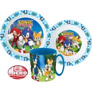 Sonic, a sündisznó étkészlet, micro műanyag szett