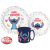 Disney Lilo és Stitch Palms étkészlet, micro műanyag szett bögrével 350 ml