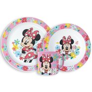   Disney Minnie Spring étkészlet, micro műanyag szett bögrével 265 ml