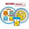 Pokémon Original Team csúszásmentes étkészlet, micro műanyag szett