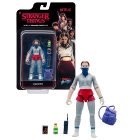   Stranger Things Eleven World of Core Gyűjtői Akciófigura, 10 cm-es, Részletes Kidolgozással
