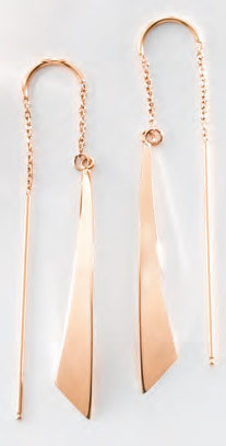 Victoria Rose gold színű szablya fülbevaló