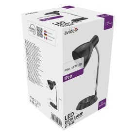 Asztali lámpa AVIDE Basic 11W fekete
