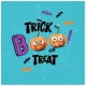 Halloween szalvéta, kék, Trick or Treat, 33*33 cm, 20 db/cs