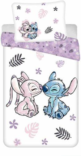 DISNEY LILO ÉS STITCH, rózsaszín csillagkutya ágyneműhuzat 140×200CM, 65×65 CM RAKTÁRON!!!!