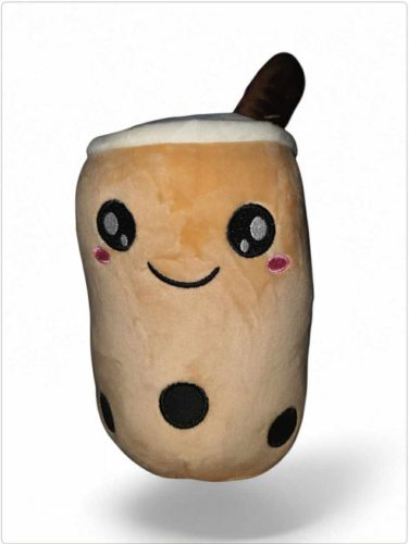 Boba Tejes Tea Plüss Párna több méret 25 cm - Barna