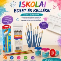 Iskolai ecset és kelléke
