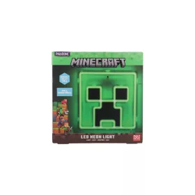 Minecraft Neon Creeper fali lámpa