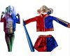 Harley Quinn lány jelmez, 8-12 év közötti