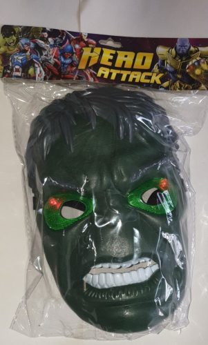 Hulk világítós álarc