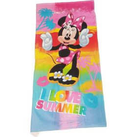   Minnie egér vidám strand fürdőlepedő, törülköző 70x140 cm