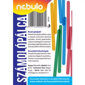 Számolópálca, 40 db/csomag, műanyag, Nebulo