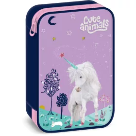   Unikornis tolltartó, belső emeletes, üres, Cute Animals, Unicorn
