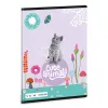 Cuki állatok tűzött füzet A/5, 32 lap vonalas 1.osztály (14-32), kitten, cicás