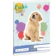 Cuki állatok tűzött füzet A/5, 32 lap vonalas 1.osztály (14-32), kutya, golden retriever, 2025
