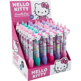   Radírozható golyóstoll, nyomógombos, Hello Kitty Pink, cicás, Colorino School, többféle