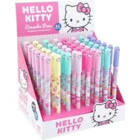   Radírozható golyóstoll, kupakos, Hello Kitty Pink, cicás, Colorino School, többféle
