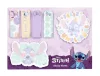 Stitch jegyzettömb-, jelölőcímke készlet, 6 db-os, asztali tartóval, Feliz Cumpleanos