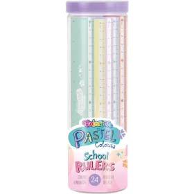 Vonalzó 20cm, pasztell, Colorino School