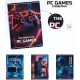 Lastva tűzött füzet A/4, vonalas, 52 lapos, PC Games
