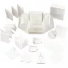 Meglepetés ajándékdoboz (explosion box), 7x7x7 cm + 12x12x12 cm, fehér