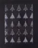 Celofán tasak, 180x450mm, 10 db/csomag, karácsonyi mintás