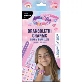   Karkötődíszítő készlet (32 charm, 64 matrica), Charm Bracelets, Kidea