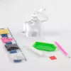 Gyémántfestés szett, Unikornis figura díszítő szett, 12 cm magas, Kidea