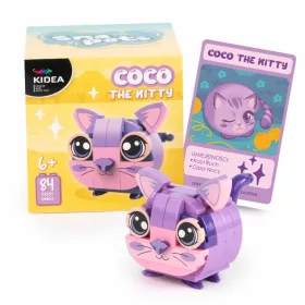Snapets építőkocka készlet, Coco, a cica