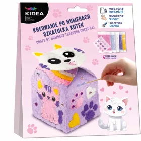 Dekorálható ajándékdoboz, cicás, Kidea