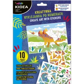 Matricás képalkotó mozaik szett, dinoszaurusz, Kidea