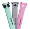 Állatos vonalzó, 15cm, 3 féle változat (koala, panda, maci), Kidea, 1 db