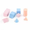 3D geometriai formák tanuláshoz, játékhoz, 8 db-os, pasztell színűek, Kidea