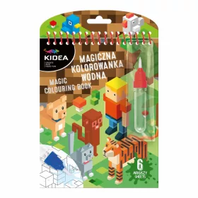   Festés vízzel, game, Minecraft mintás, Kidea mágikus színező, 15x19cm, 2024
