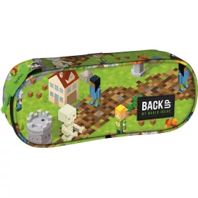  Minecraft mintás tolltartó, beledobálós, ovális, BackUp, 2026, A61, Game