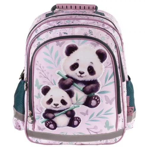 Pandás hátizsák, 38x28x18cm, PA11, két panda