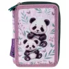 Pandás tolltartó, 2 emeletes, töltött, PA11, két panda