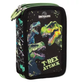   Dinoszaurusz tolltartó, 3 emeletes, töltött, DN20, T-Rex Attack