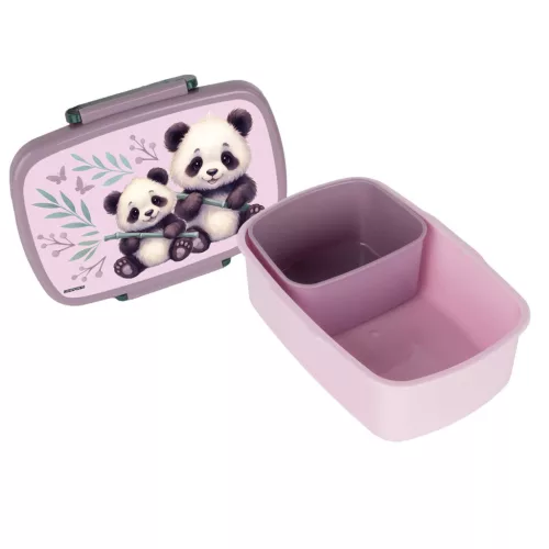 Pandás uzsonnás doboz, PA11, két panda