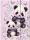 Pandás gumis mappa A/4, PA11, két panda