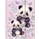 Pandás gumis mappa A/4, PA11, két panda