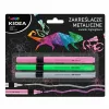 Szövegkiemelő, 3 db/csomag, metál, Kidea