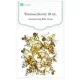 Harangok, csengők, fűzhető, 30 db/csomag, 6-10mm-es, arany színű